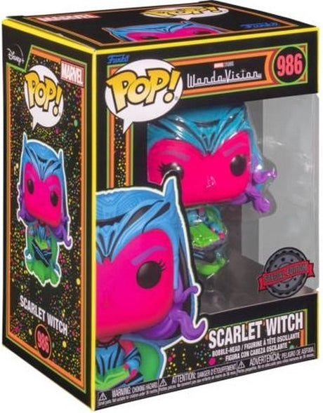 Funko pop cud: wandavision - szkarłatna wiedźma (czarne światło) - pop #986