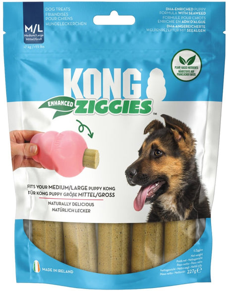 Kong ziggies szczeniak - przysmaki dla psów - naturalne 227 g 5 sztuk m l