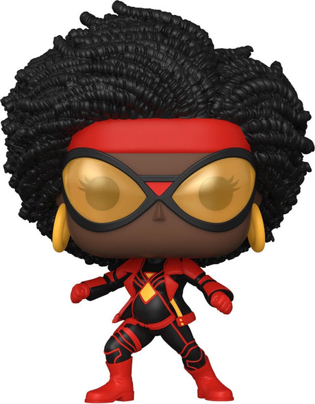 Funko spiderman verzamelfiguur marvel pop! movies across the spider-verse spider-woman 9 cm multicolours