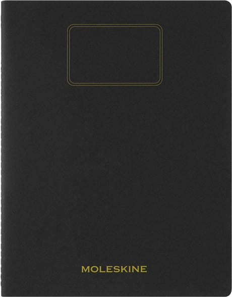 Notatnik studencki Moleskine xxl - miękki kraft - w kratkę - czarny