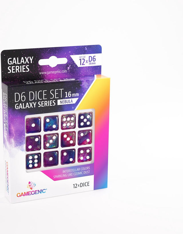 Zestaw kości Gamegenic z serii galaxy nebula d6 (12szt) - akcesoria