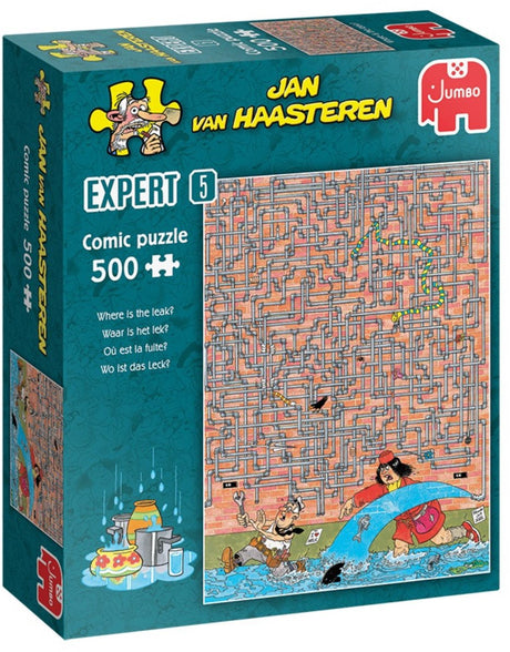 Jan van Haasteren ekspert od układania puzzli 05 gdzie jest wyciek? 500 szt.