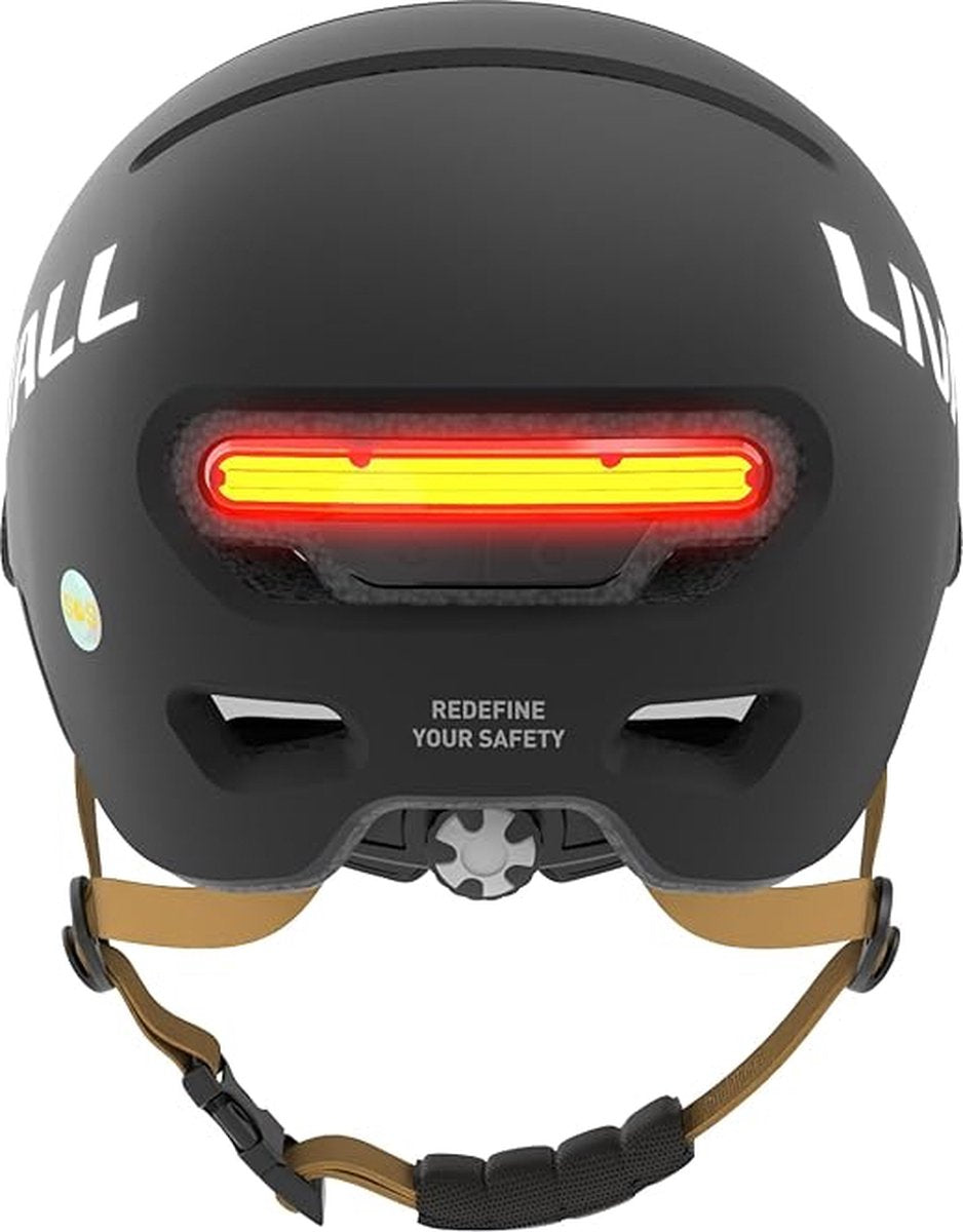 Inteligentny kask Livall l23, mroczny rycerz, rozmiar l