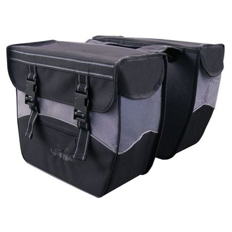 Podwójna torba rowerowa Greenlands 34 litry 35 x 31 x 16 cm (2x) - czarno-biała