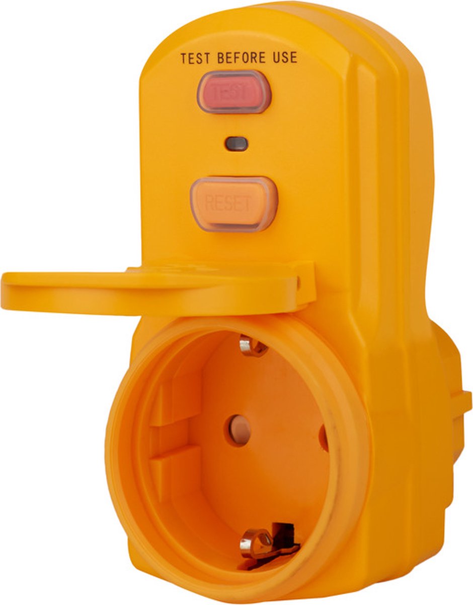 Adapter zabezpieczający wtyczkę Brennerstuhl. żółty