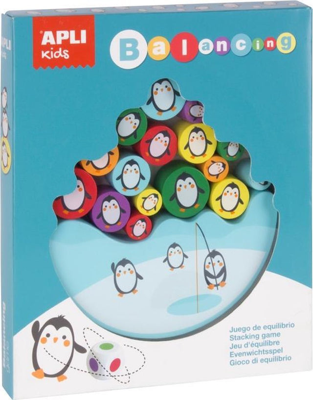 Apli kids houten evenwichtsspel pinguins