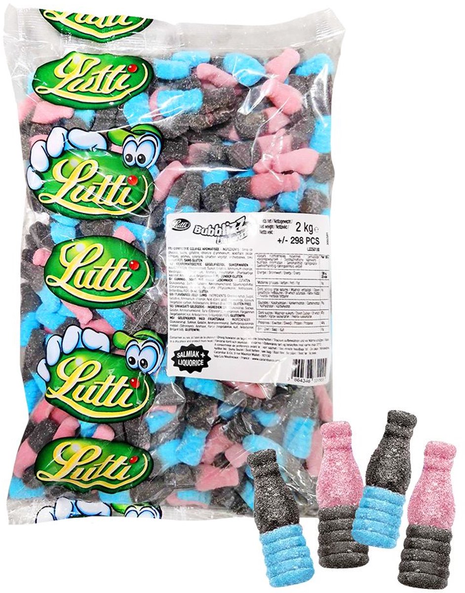 Lutti bubblizz liquorice 2,5kg