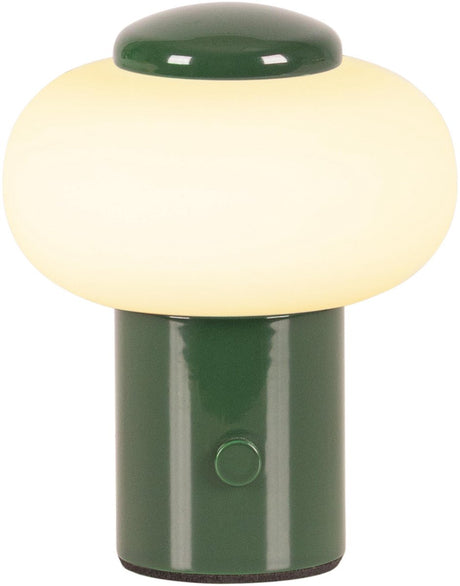 Lucide gustav - ładowalna lampa stołowa - akumulator - ø 8 cm - LED ściemnialna - 1x0,8w 2700k - zielony | istotne