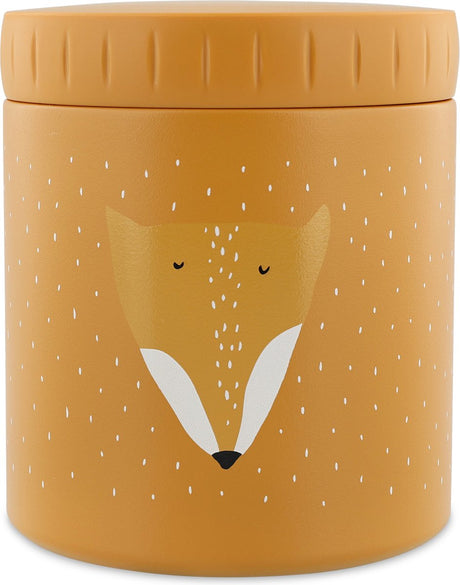 Trixie thermos container - mr. fox - thermo lunchpot voor kinderen - 500 ml - rvs lunchbox - oranje