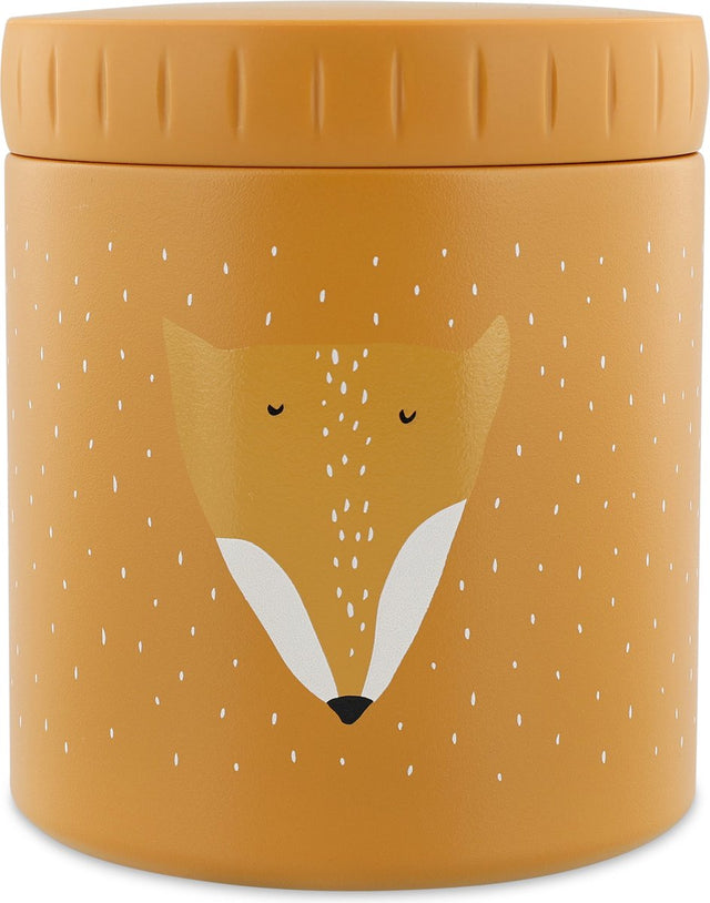 Trixie thermos container - mr. fox - thermo lunchpot voor kinderen - 500 ml - rvs lunchbox - oranje