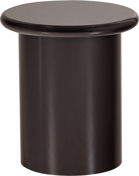 Woood mavon bijzettafel - mdf hoogglans - donkerbruin - 45x40x40