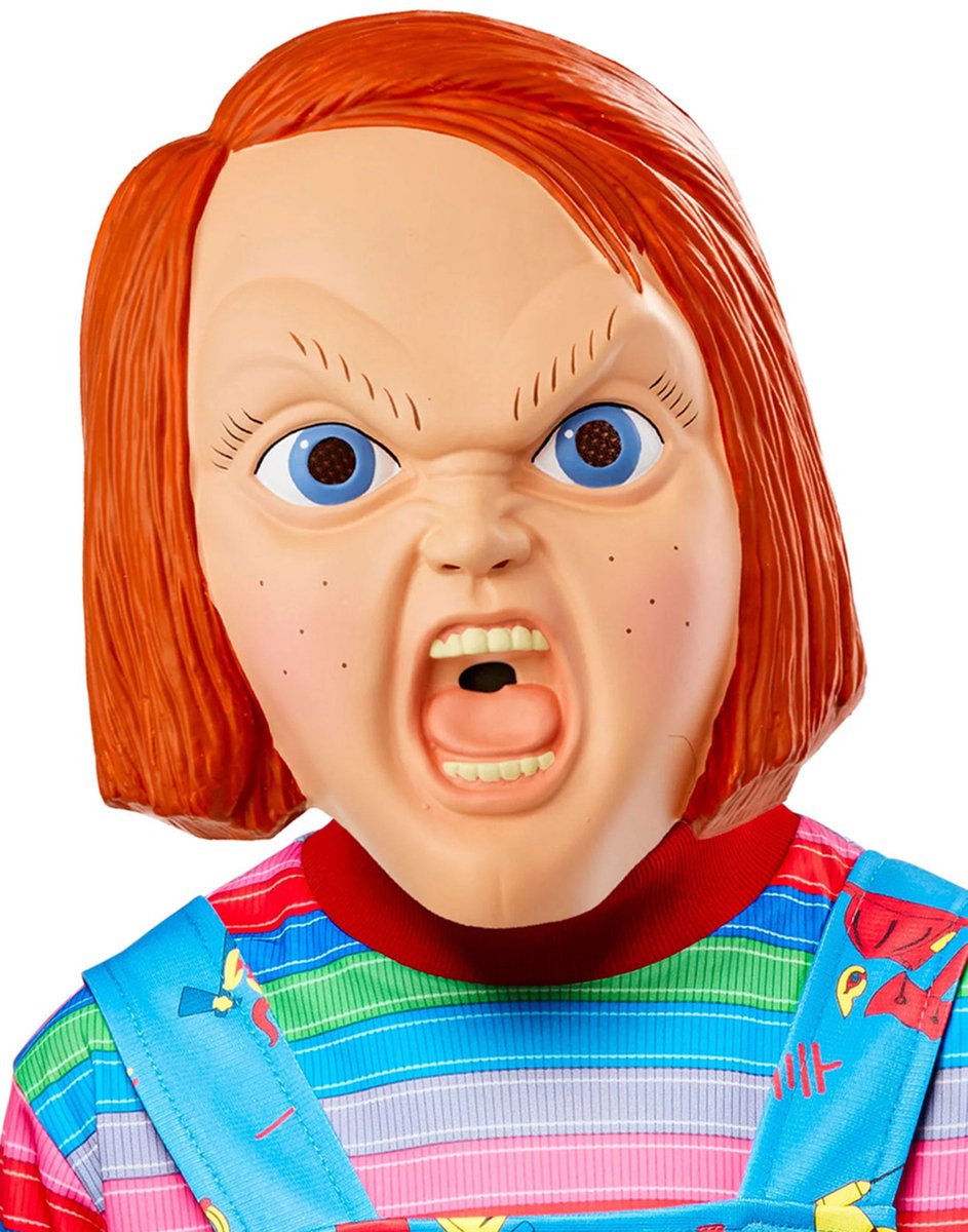 Półmaska Rubies Chucky dla dorosłych - - jeden rozmiar