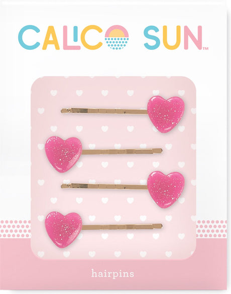 Calico Sun - spinki do włosów Sophia - serce
