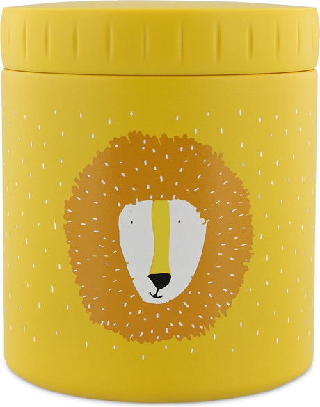 Pojemnik termosowy Trixie - mr. lew - termo garnek śniadaniowy dla dzieci - 500 ml - pudełko śniadaniowe ze stali nierdzewnej - żółte