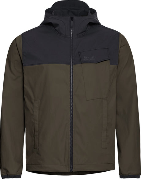 Męska kurtka outdoorowa Jack Wolfskin Mahani jkt m-obsidian Moss