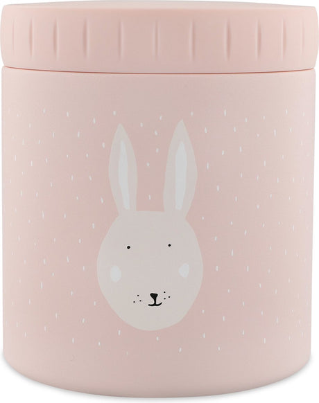 Trixie thermos container - mrs. rabbit - thermo lunchpot voor kinderen - 500 ml - rvs lunchbox - roze