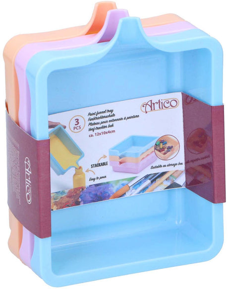 Paleta tacek do mieszania farb, 3 szt.