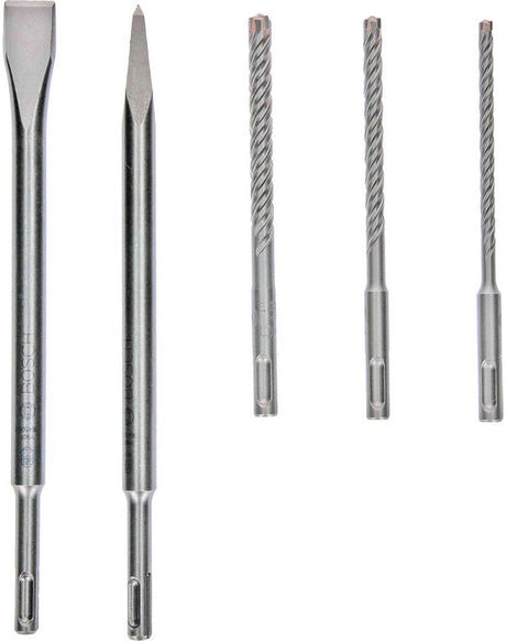 Akcesoria Bosch, 5-częściowy zestaw sds-plus pro plus 5 wierteł i dłut - 2607017515