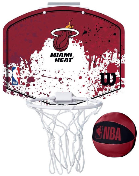 Zespół Wilsona NBA Mini Hoop Team Miami Heat dla strefy fanów sportu