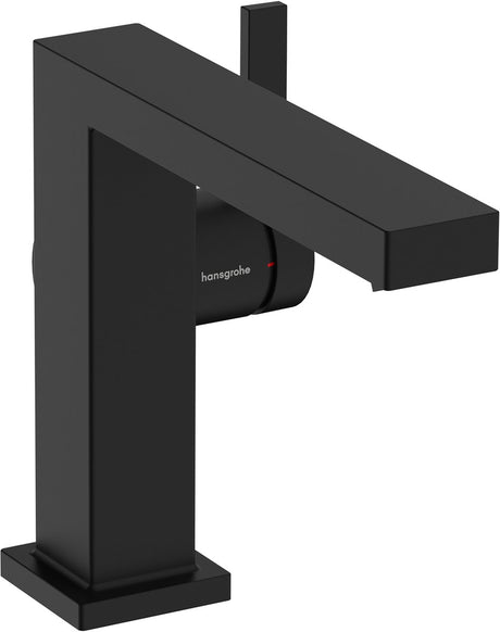 Hansgrohe tecturis e - bateria umywalkowa - obsługa jedną dźwignią - zimny start, oszczędność energii - z korkiem - rozmiar 110 mm - czarny mat