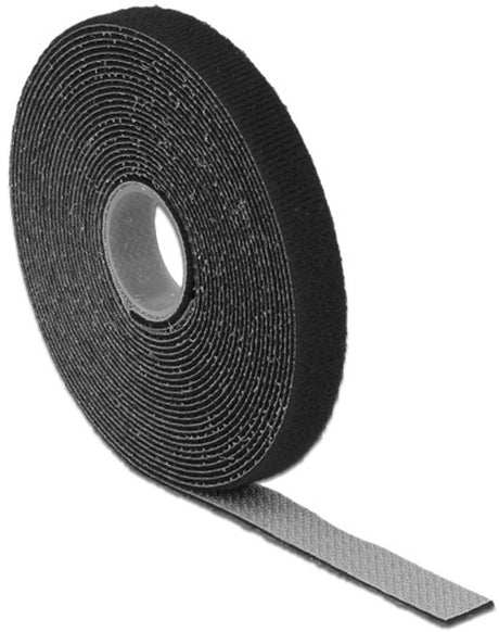 Delock Rolka z rzepem 13mm czarna (5 metrów)