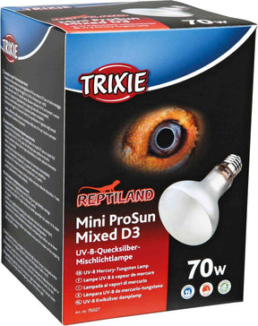 Lampa Trixie UVB 70 watów - oprawka do lampy gadów E27 - 8x10,8 cm, promieniowanie cieplne UVB UVA