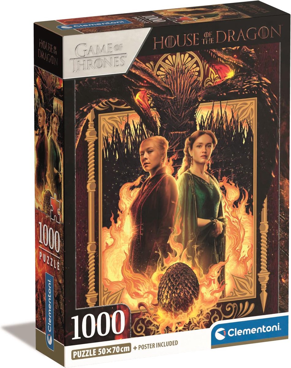 Clementoni - puzzle - 1000 elementów - dom smoka - puzzle dla dorosłych