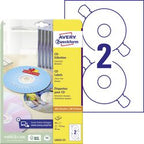 Etykiety na płyty CD Avery L6043-25 117mm białe