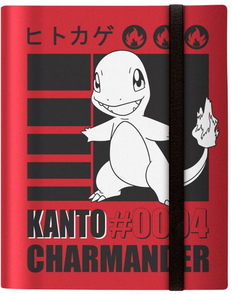 Ultrapro ultra pro teczka z kolekcją pokemonów, 9-kieszeniowy album z czerwonymi kartkami typu Charmander.