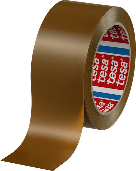 Taśma uszczelniająca Tesa PVC brązowa 66m x 50mm - mocna i niezawodna