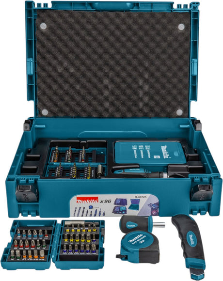Makita b-49725 mbox z 96 elementami - zestaw wierteł i końcówek wkrętakowych