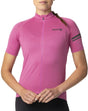 Agu core fietsshirt dames korte mouwen - electric fuchsia - drie achterzakken - ykk-rits over de hele lengte - sneldrogend interlock
