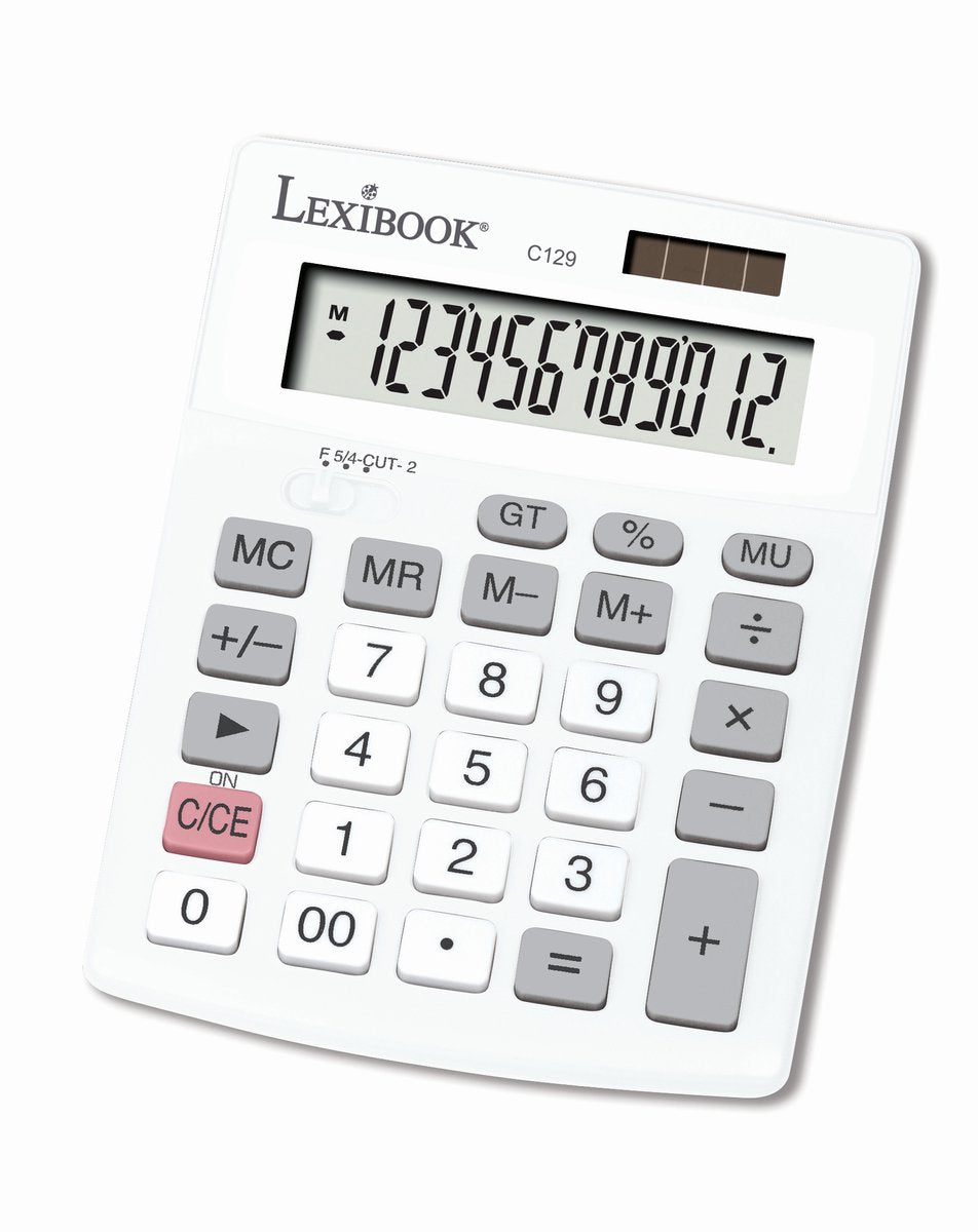 Lexibook 12-digit zakrekenmachine met dual stroom