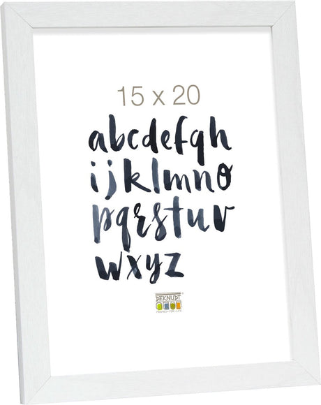 Ramka na zdjęcia Deknudt - biała - s44cf1 - na zdjęcie: 15x20 cm