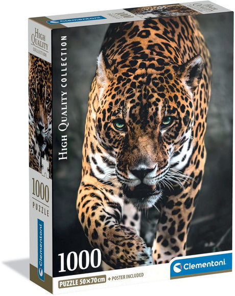 Clementoni - puzzle - 1000 elementów - spacer jaguara - puzzle dla dorosłych - kolekcja wysokiej jakości