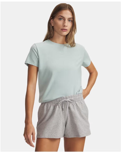 Męska koszulka sportowa Under Armour UA HG Armor Comp SS-Blu – granatowy – biały