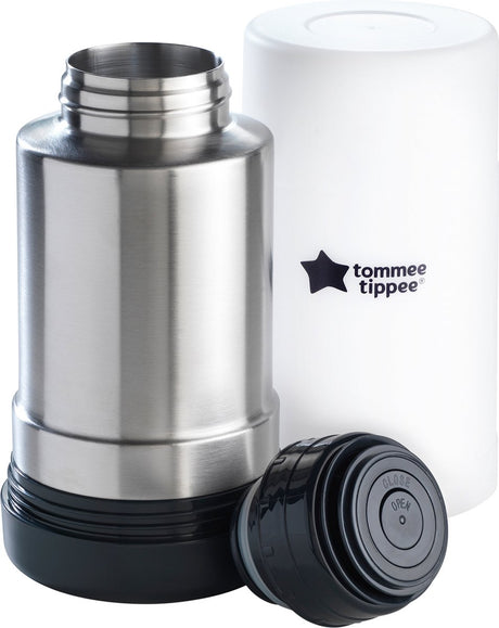 Tommee Tippee bliżej natury - przenośny podgrzewacz do butelek i jedzenia - idealny w podróży - izolowany termicznie - stal nierdzewna z szczelną pokrywką