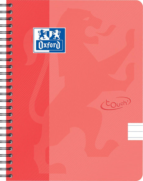 Oxford touch - notatnik - a5 - w linie - 140 stron - 90g - miękka okładka - pomarańczowa