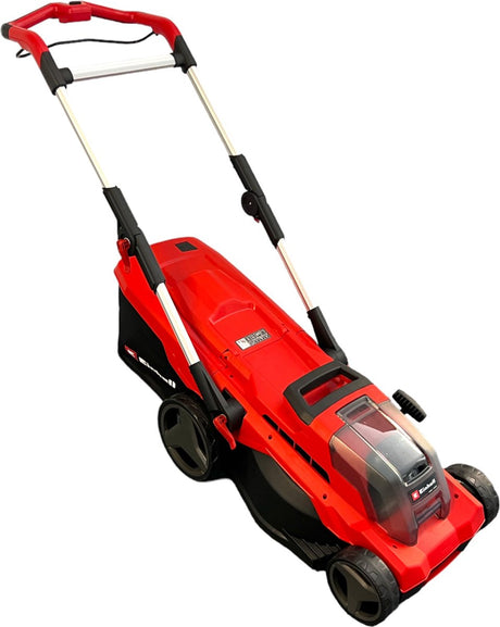 Kosiarka akumulatorowa Einhell ge-cm 36 37 li solo - power x-change - 36 v li-ion - szerokość koszenia: 37 cm - zalecana powierzchnia trawnika: do 400 m² - worek zbierający 45 l - wysokość koszenia: 25-75 mm - nie zał. akumulator i ładowarka
