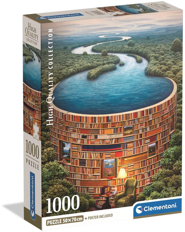 Clementoni - puzzle - 1000 elementów - bibliolady - puzzle dla dorosłych - kolekcja wysokiej jakości
