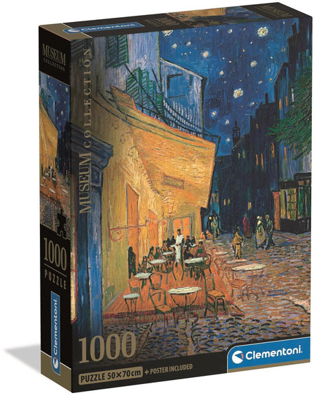 Puzzle Clementoni Café Terrace v. Gogh, 1000 elementów.