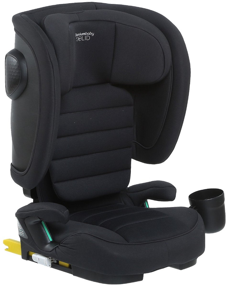Titanium Baby Titanium Fotelik samochodowy dla dziecka Solid Liam Black 100-150 cm isofix