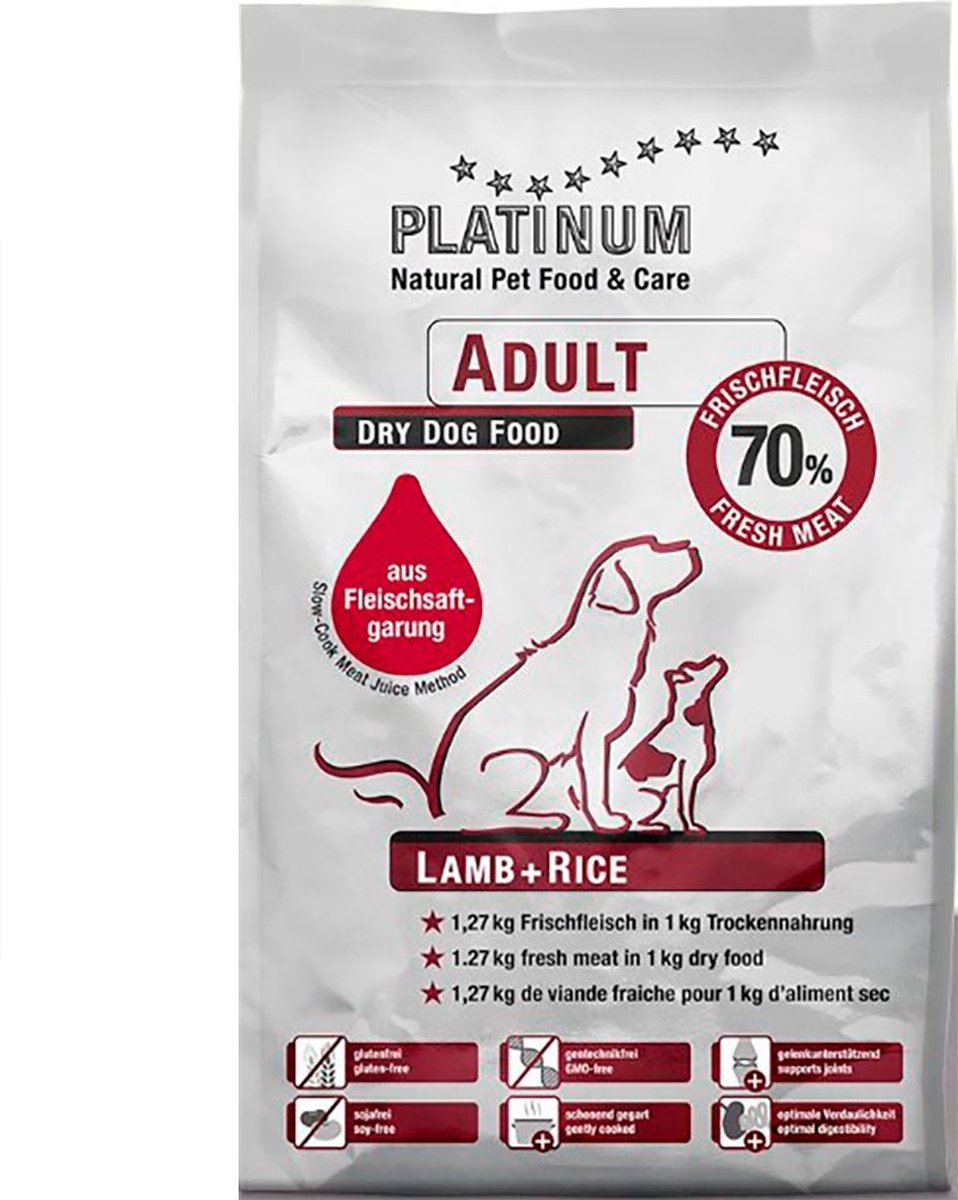 Platynowy dorosły 3x5kg | jagnięcina