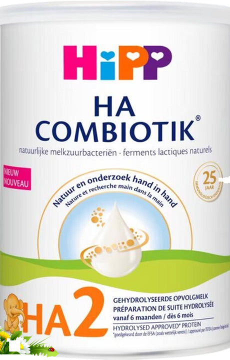Hipp ha 2 combiotik – hipoalergiczna odżywka mleczna dla niemowląt – 6+ miesięcy – 800g