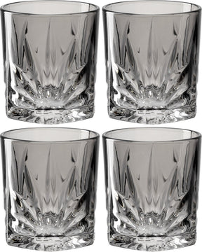 Szklanka do whisky Leonardo 330ml szare capri - zestaw 4 szt