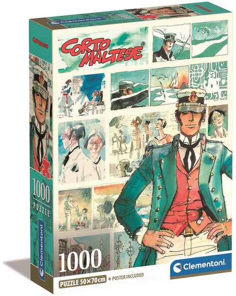Clementoni - puzzle - 1000 elementów - corto maltańskie puzzle świąteczne - puzzle dla dzieci i dorosłych - od 3 lat