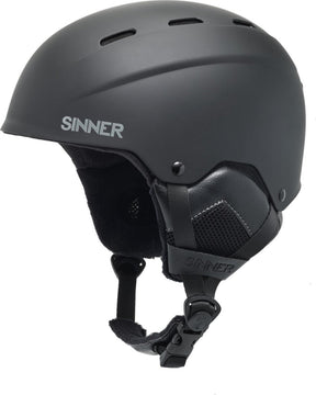 Kask narciarski unisex Sinner Typhoon - matowa czerń - m 58 cm
