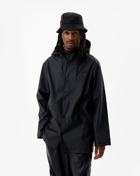 Płaszcz przeciwdeszczowy Hunter pu, unisex, płaszcz przeciwdeszczowy - czarny