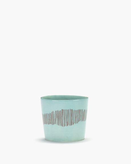 Serax - uczta ottolenghi - filiżanka espresso - lazurowo-niebieski czerwony - 7 ø - h 6cm - 15cl - 4 sztuki