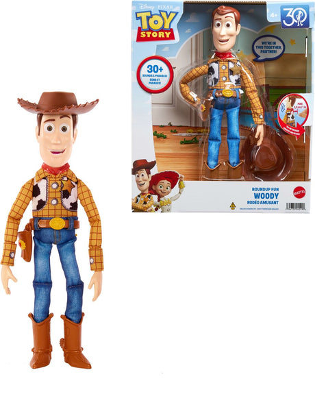 Interaktywna figurka Mattel Toy Story Woody z dźwiękiem.